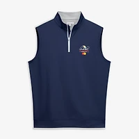 Men's Peter Millar Navy Arnold Palmer Invitational Galway Performance Quarter-Zip Vest