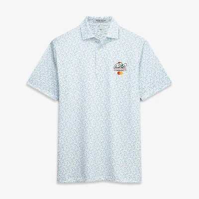 Polo de performance Peter Millar blanc Arnold Palmer Invitational Cheers pour homme