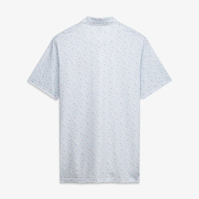 Polo extensible Peter Millar blanc Arnold Palmer Invitational pour homme, imprimé personnalisé