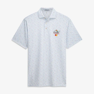 Polo extensible Peter Millar blanc Arnold Palmer Invitational pour homme, imprimé personnalisé