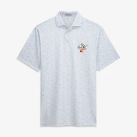 Polo extensible Peter Millar blanc Arnold Palmer Invitational pour homme, imprimé personnalisé