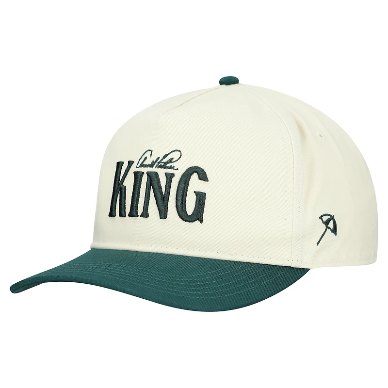 Casquette ajustable Puma crème Arnold Palmer Invitational King pour homme