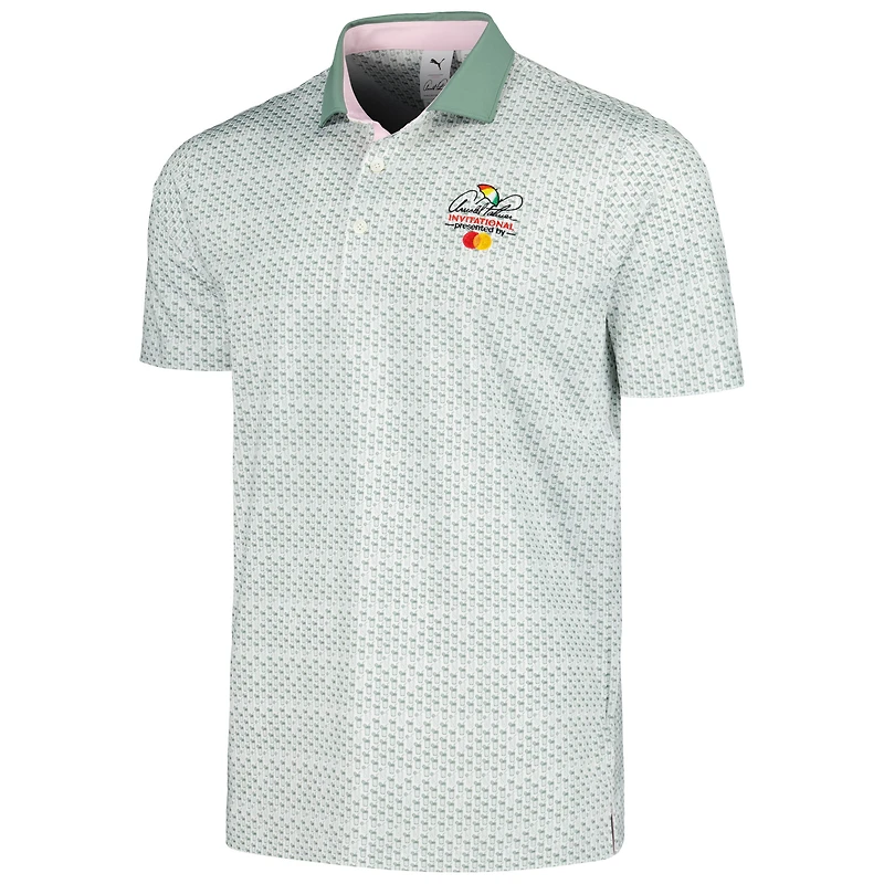 Men's Puma Green Arnold Palmer Invitational Iced Tea MATTR Polo