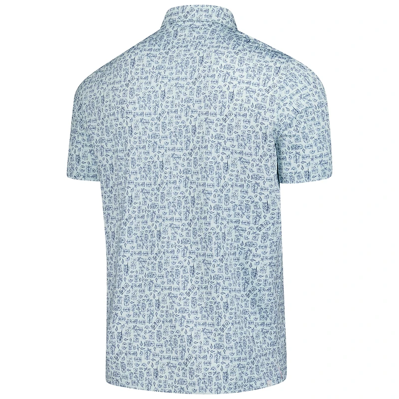 Men's Puma Light Blue Arnold Palmer MATTR Sketch Polo