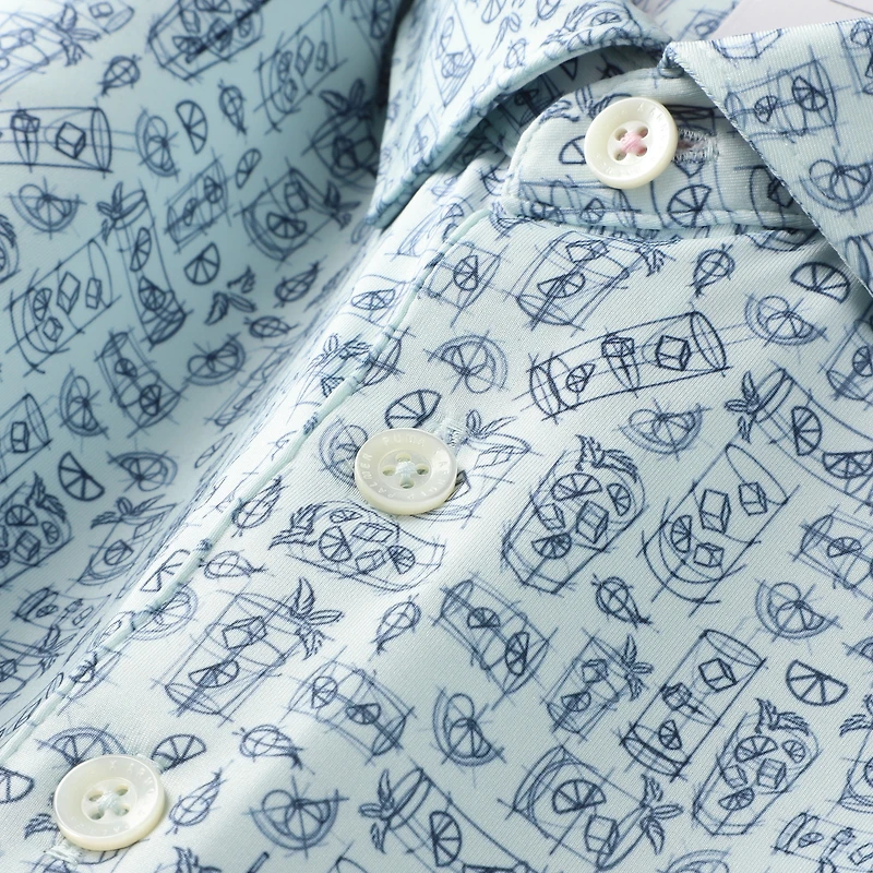 Polo Puma Arnold Palmer MATTR Sketch bleu clair pour homme