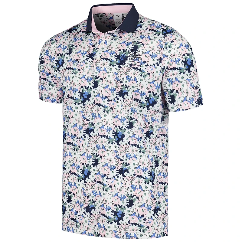 Polo MATTR à fleurs Puma pour hommes, bleu marine, Arnold Palmer Invitational