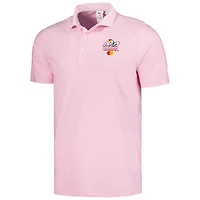 Men's Puma Pink Arnold Palmer Invitational Jacquard Stripe MATTR Polo