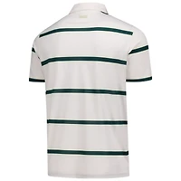 Men's Puma Pink Arnold Palmer Invitational Pique Stripe Polo