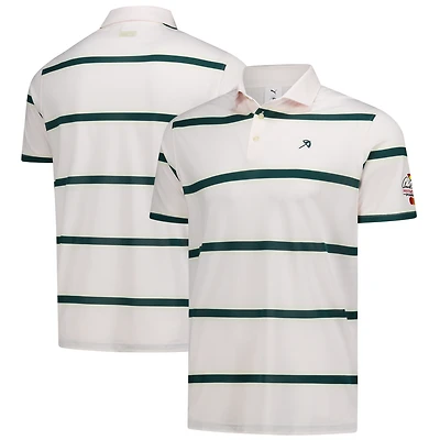 Men's Puma Pink Arnold Palmer Invitational Pique Stripe Polo