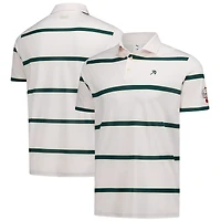 Men's Puma Pink Arnold Palmer Invitational Pique Stripe Polo