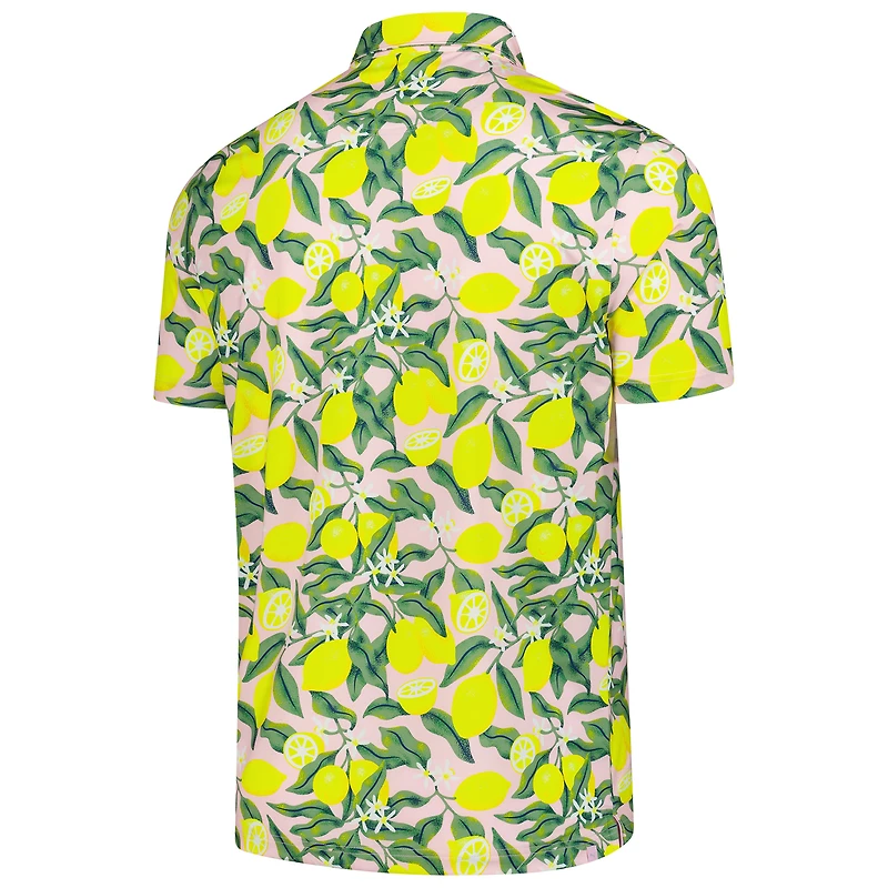 Polo Puma rose Arnold Palmer MATTR Lemon Branch pour homme