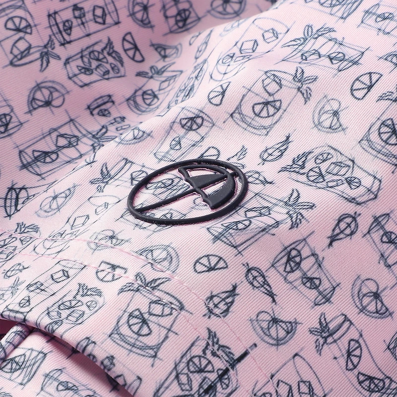 Men's Puma Pink Arnold Palmer MATTR Sketch Polo