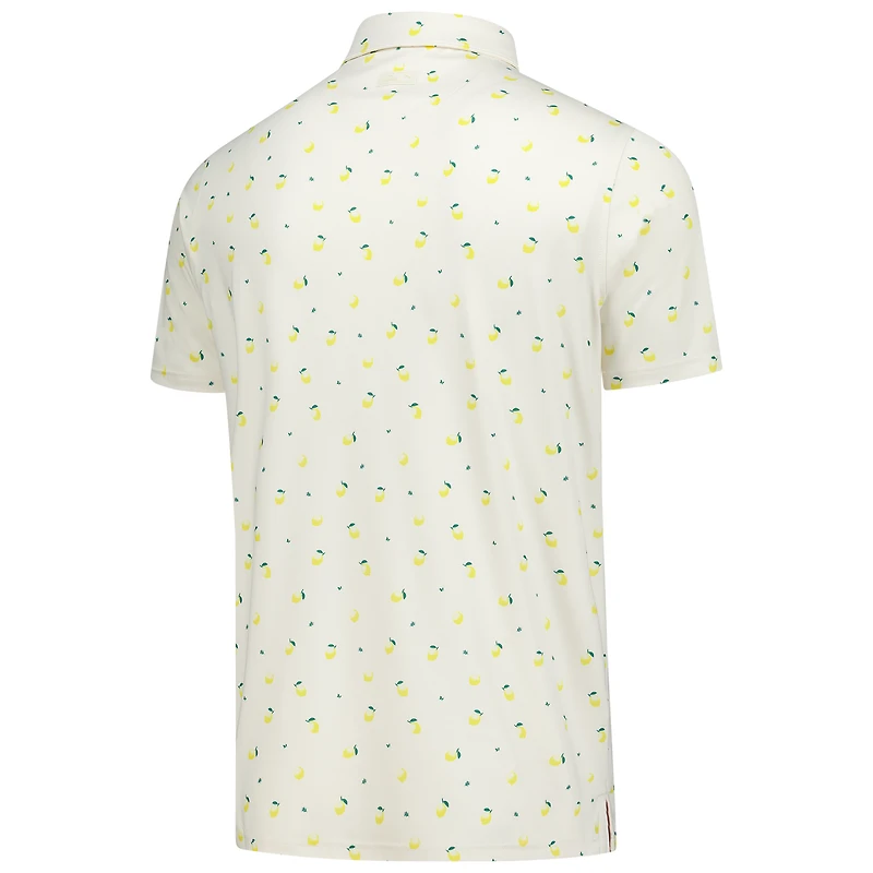 Polo Puma blanc Arnold Palmer Invitational CLOUDSPUN Lemon pour homme
