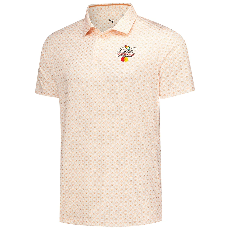 Polo Puma blanc Arnold Palmer Invitational MATTR à festons pour homme