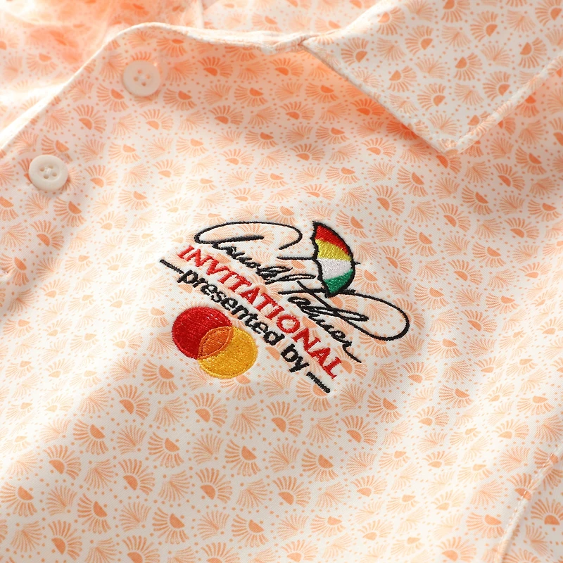 Polo Puma blanc Arnold Palmer Invitational MATTR à festons pour homme