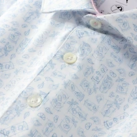 Polo Puma blanc Arnold Palmer MATTR Sketch pour homme