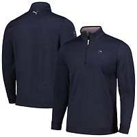 Men's Puma x Arnold Palmer Collection Navy Invitational Castle CLOUDSPUN Quarter-Zip Top
