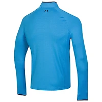 Men's Under Armour  Blue Arnold Palmer Invitational T2 Green Half Moons Print Quarter-Zip Pullover Top