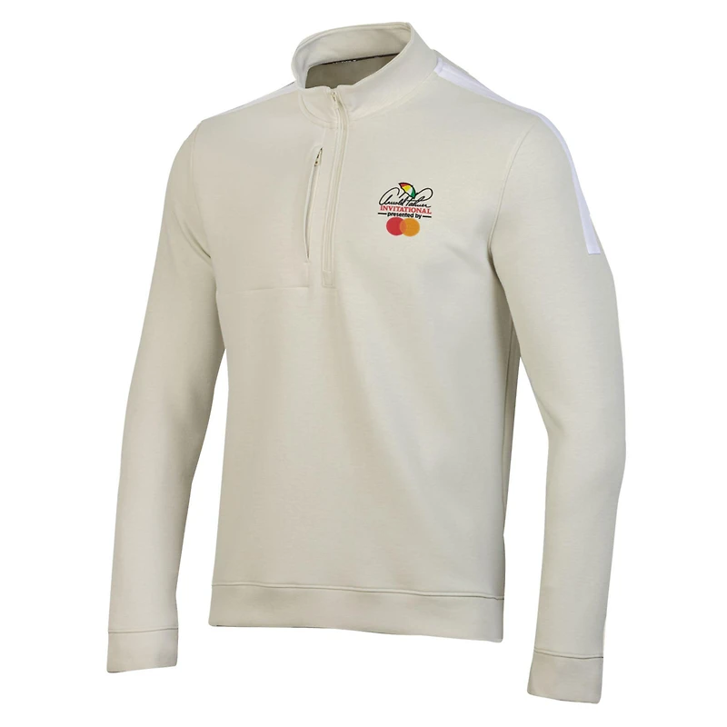 Under Armour Arnold Palmer Invitational Tour Tips - Haut pull à fermeture éclair pour homme crème