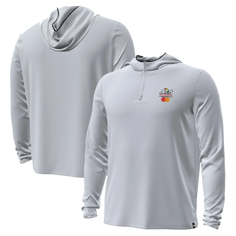 Sweat à capuche zippé Under Armour gris Arnold Palmer Invitational Drive Storm pour homme