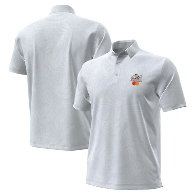 Polo Under Armour gris Arnold Palmer Invitational Playoff Tropical Jacquard pour homme