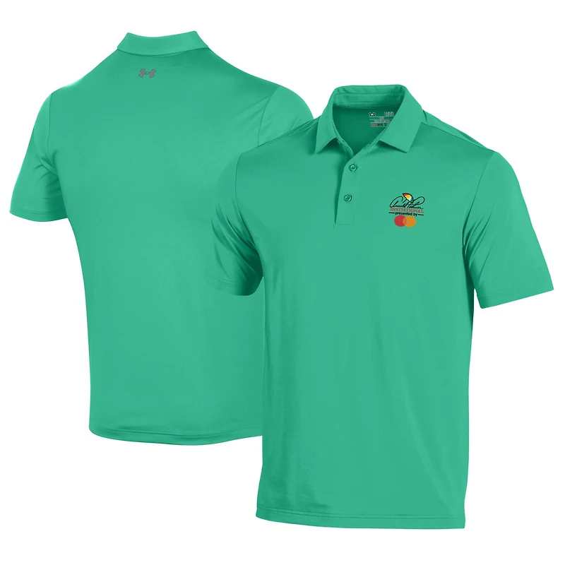 Men's Under Armour  Pink Arnold Palmer Invitational T2 Green Polo