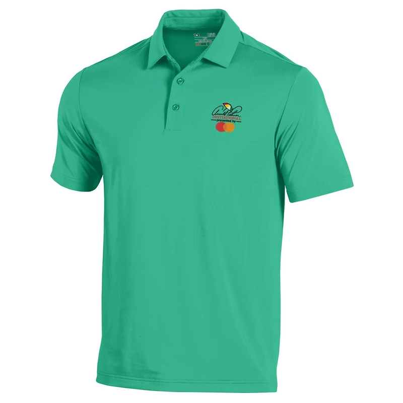 Polo vert Arnold Palmer Invitational T2 Under Armour pour hommes