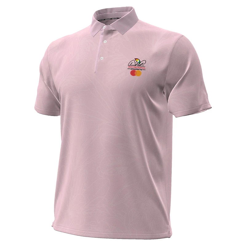Polo Under Armour rose Arnold Palmer Invitational ArmourDry Azalea Jacquard pour homme