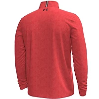 Under Armour Arnold Palmer Invitational Playoff 3.0 pour hommes - Haut pull à fermeture éclair 1/4 imprimé rouge