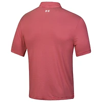 Men's Under Armour  Red Arnold Palmer Invitational T2 Green Bridge Stripe Polo