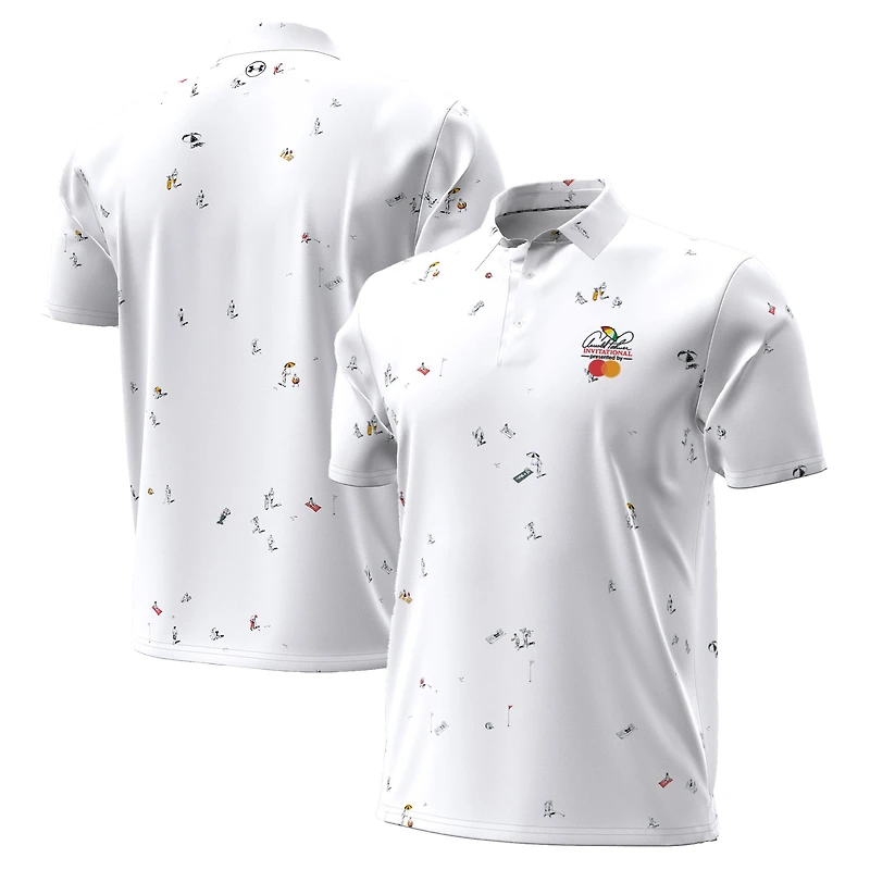 Polo Under Armour blanc Arnold Palmer Invitational ArmourDry à motif golf pour homme