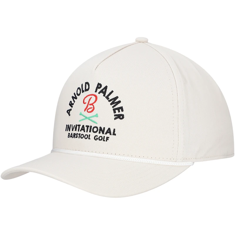 Unisex Barstool Golf Cream Arnold Palmer Invitational Adjustable Rope Hat