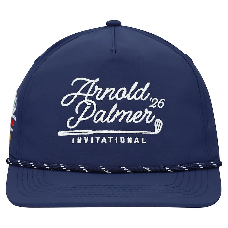 Unisex Barstool Golf Navy 2026 Arnold Palmer Invitational Rope Snapback Hat