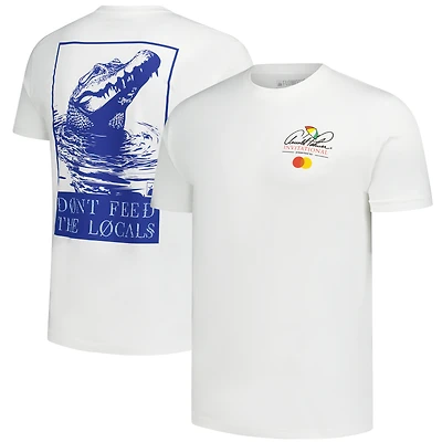T-shirt unisexe Flomotion blanc Arnold Palmer Invitational « Ne nourrissez pas les locaux »