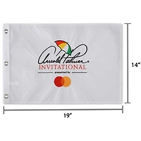 Drapeau à pin brodé blanc Arnold Palmer Invitational 14" x 19"