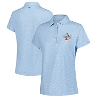 Women's Peter Millar  Light Blue Arnold Palmer Invitational Mar-Tee-Ni Break Polo