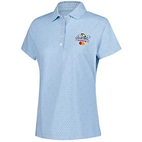 Polo Peter Millar bleu clair Arnold Palmer Invitational Mar-Tee-Ni Break pour femme