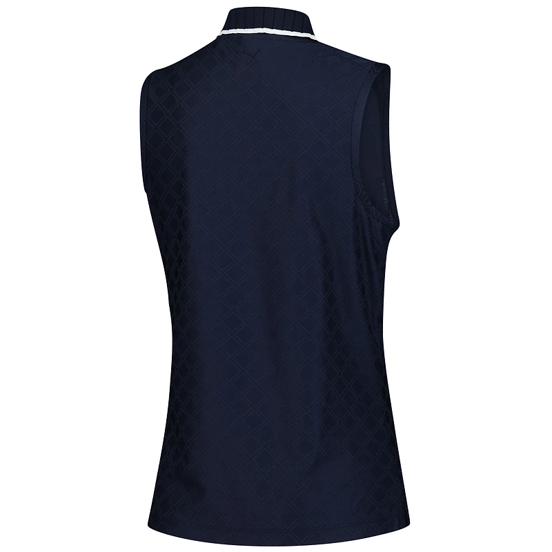 Women's Puma  Pink Arnold Palmer Invitational Jacquard dryCELL Sleeveless Polo