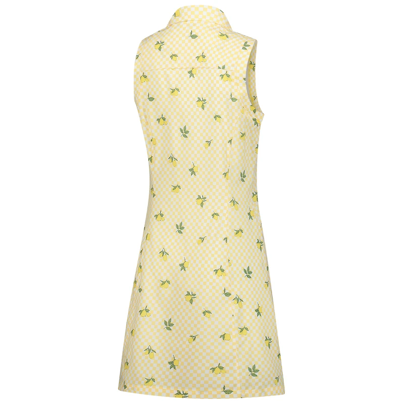 Women's Puma  Yellow Arnold Palmer Invitational Lemons Woven Dress