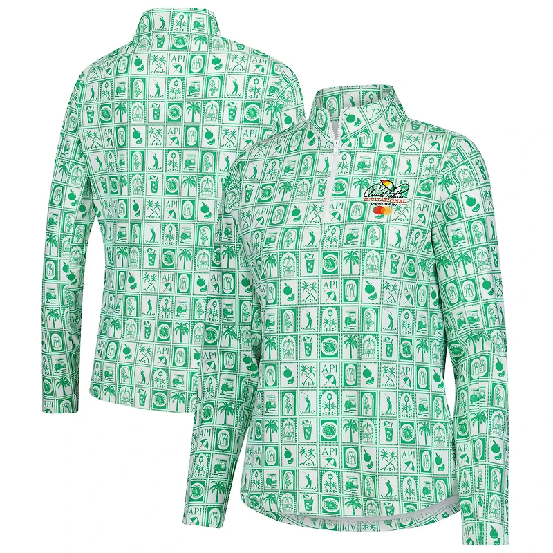 Pull zippé à quart de tour Ava imprimé géométrique Arnold Palmer Invitational Smith & Quinn pour femme