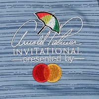 Polo adidas bleu marine Arnold Palmer Invitational Ultimate365 Stripe sans manches à quart de zip pour femme