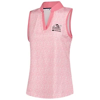 Women's FootJoy Pink Arnold Palmer Invitational ProDry Printed Sleeveless Polo