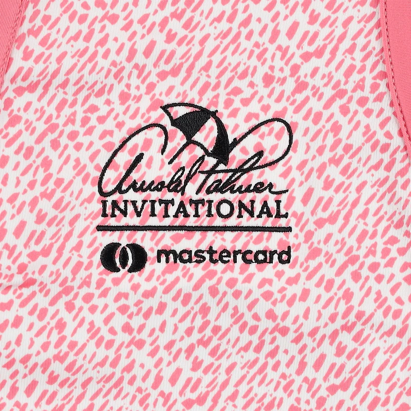 Women's FootJoy Pink Arnold Palmer Invitational ProDry Printed Sleeveless Polo