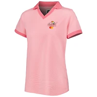 Polo FootJoy pour femme rose Arnold Palmer Invitational stretch fil d'écosse bout à col en V