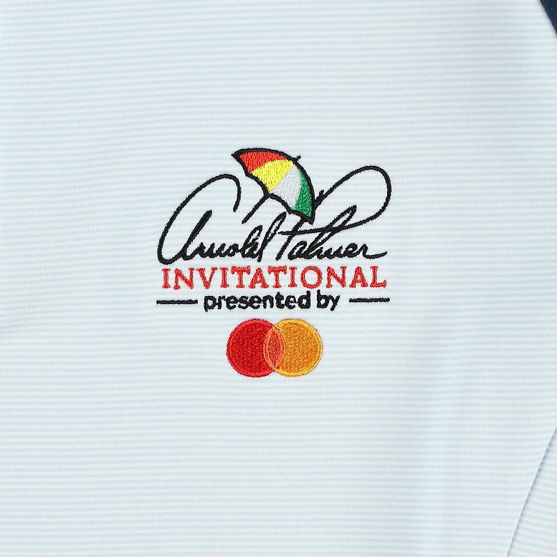 Women's FootJoy White/Navy Arnold Palmer Invitational Striped Raglan Quarter-Zip Jacket