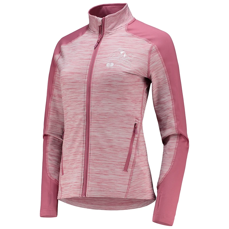 Haut à manches raglan teinté par espacement Aura rose Levelwear pour femme Arnold Palmer Invitational