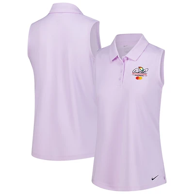 Polo Nike sans manches Performance Arnold Palmer Invitational Victory pour femme, lavande