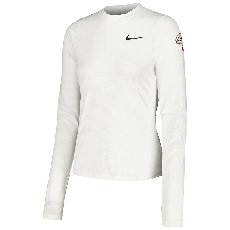 Haut à manches longues Nike Arnold Palmer Invitational UV Victory imprimé Performance pour femme blanc