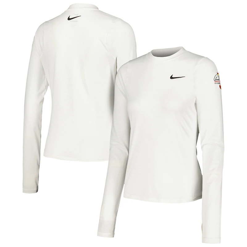 Haut à manches longues Nike Arnold Palmer Invitational UV Victory imprimé Performance pour femme blanc