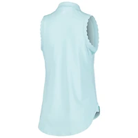 Polo en jersey extensible sans manches Peter Millar Mint Arnold Palmer Invitational Opal pour femme
